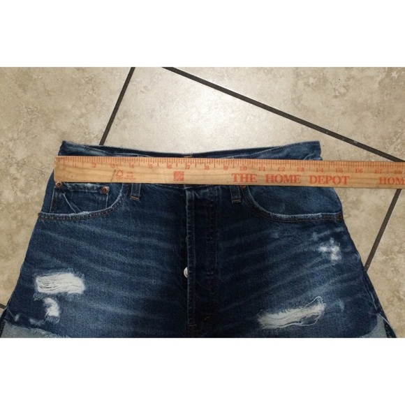 Abercrombie & Fitch Denim Button Fly Shorts Size 24 - Picture 4 of 7